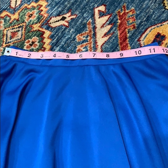 Made By Johnny Mini Skater Skirt in royal blue, M - Picture 6 of 7